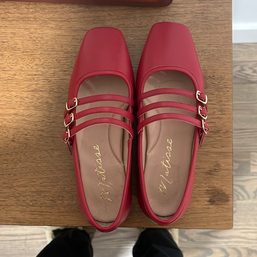 Matisse nova red ballet flats